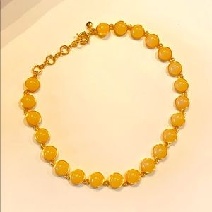 J. Crew NEW Gumdrop stone necklace Honey Brown